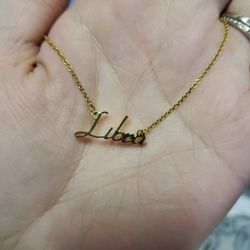 Libra Gold Necklace