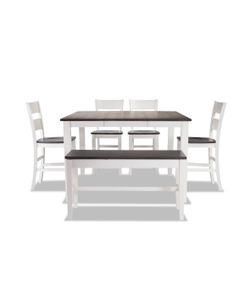 10 Piece Extendable Dining Set with Storage Bench ($400 OBO!)