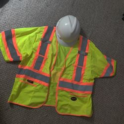 Hard Hat And Utility Vest 