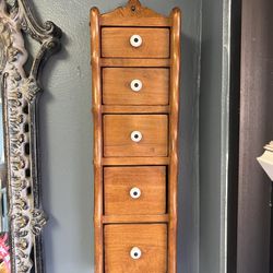 Antique Wall Mounted Spice Cabinet $20