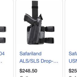 BRAND NEW SAFARILAND LOW RIDE LEG HOLSTER AND BELT LOOP