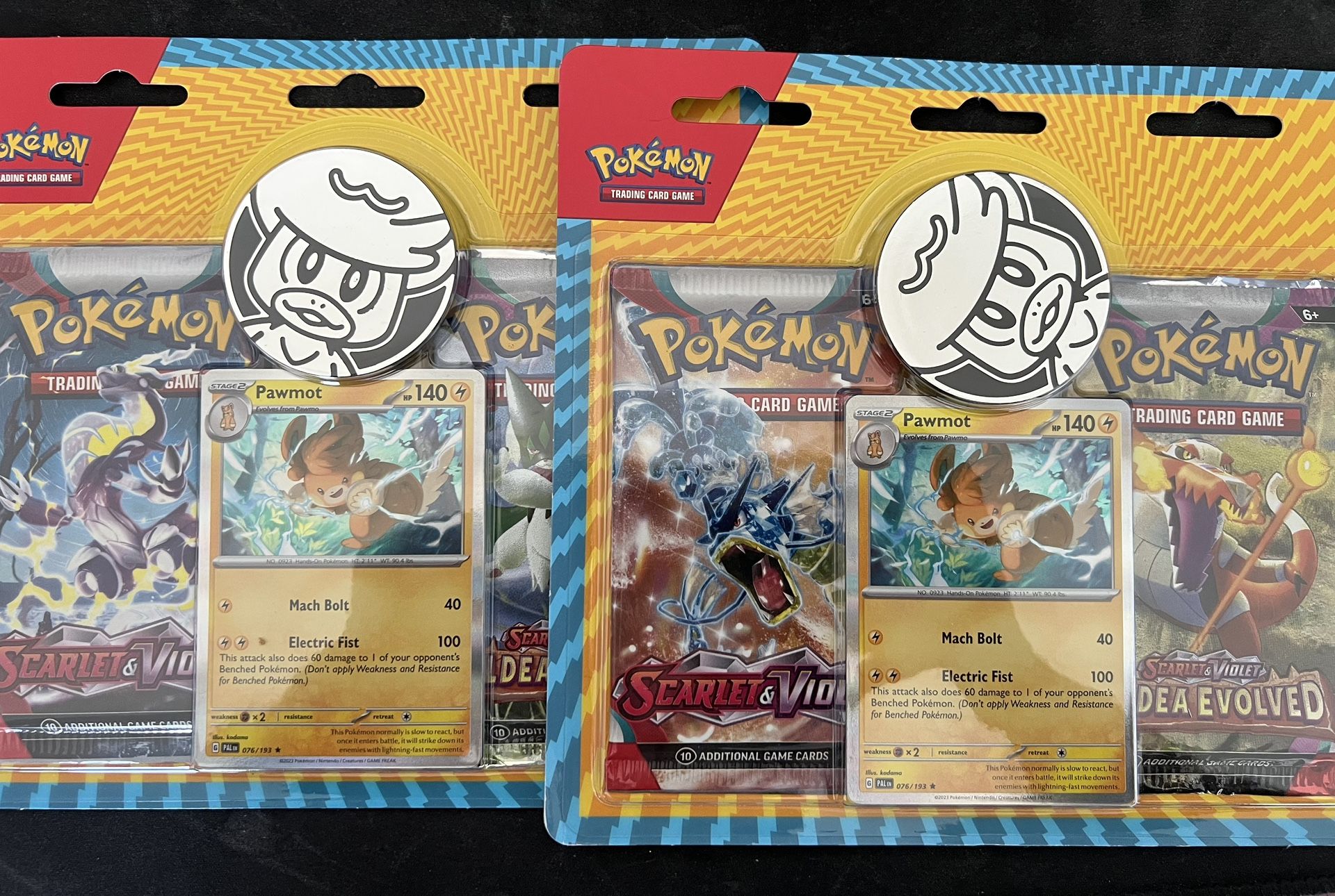 Pokémon Scarlet & Violet 2 Pack Blister W/ Token (Pawmot)