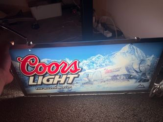 Coors Light The Silver Bullet Light-Up Bar Sign