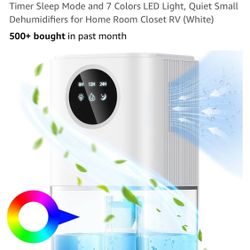 Dehumidifier, 60 OZ Water Tank