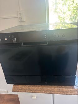 Comfee 22-in Portable Countertop dishwasher (Black) 6 Place Settings with Air Dry 49-Decibel Very Quiet...