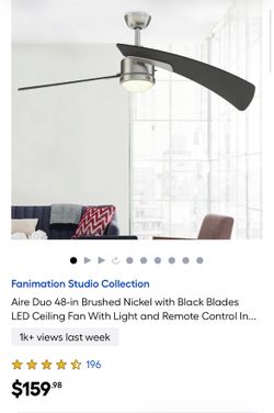 Ceiling Fan 2-Blade Fanimation Aire Duo