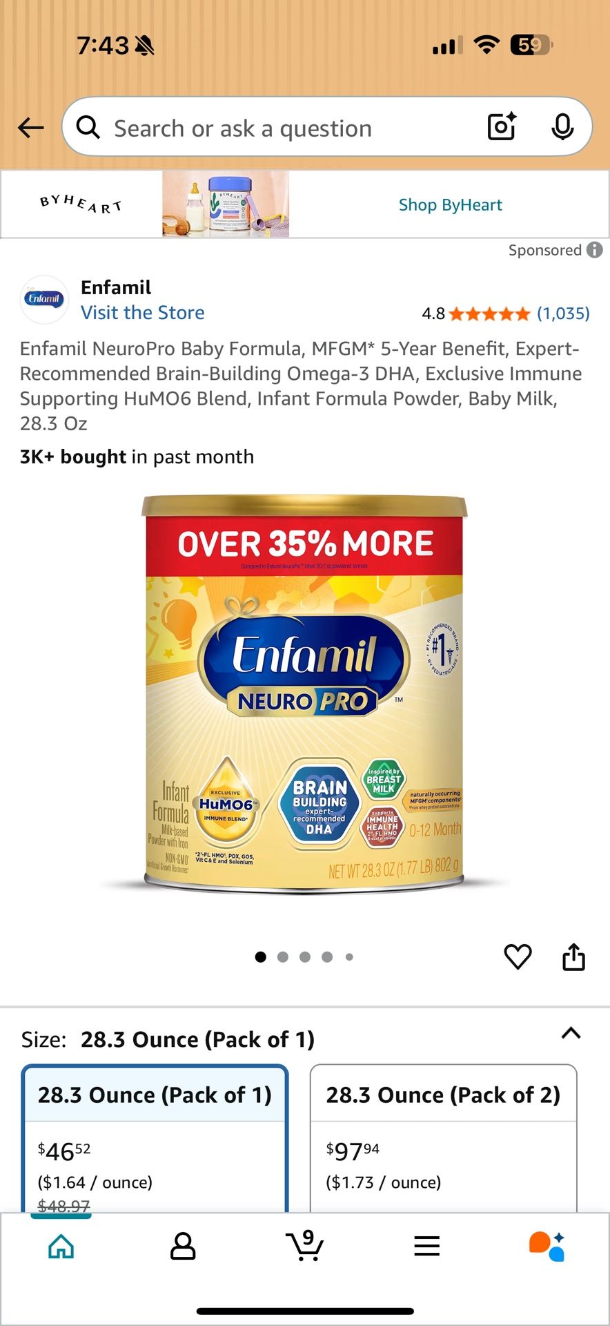 Enfamil Baby Formula