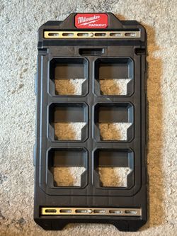 Milwaukee Packout 3x2 Black Wall Plate
