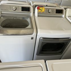 King Capacity Lg washer And GAS Dryer Set 90 Day Warranty Free Delivery And Installation 