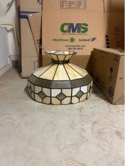 Tiffany stained glass chandelier