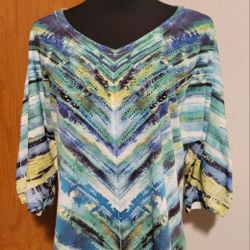 Women's New Directions Tunic Top Size Large