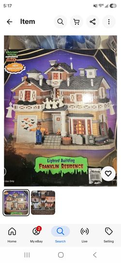 Lemax Spooky Town Franklin Residence Lighted Building