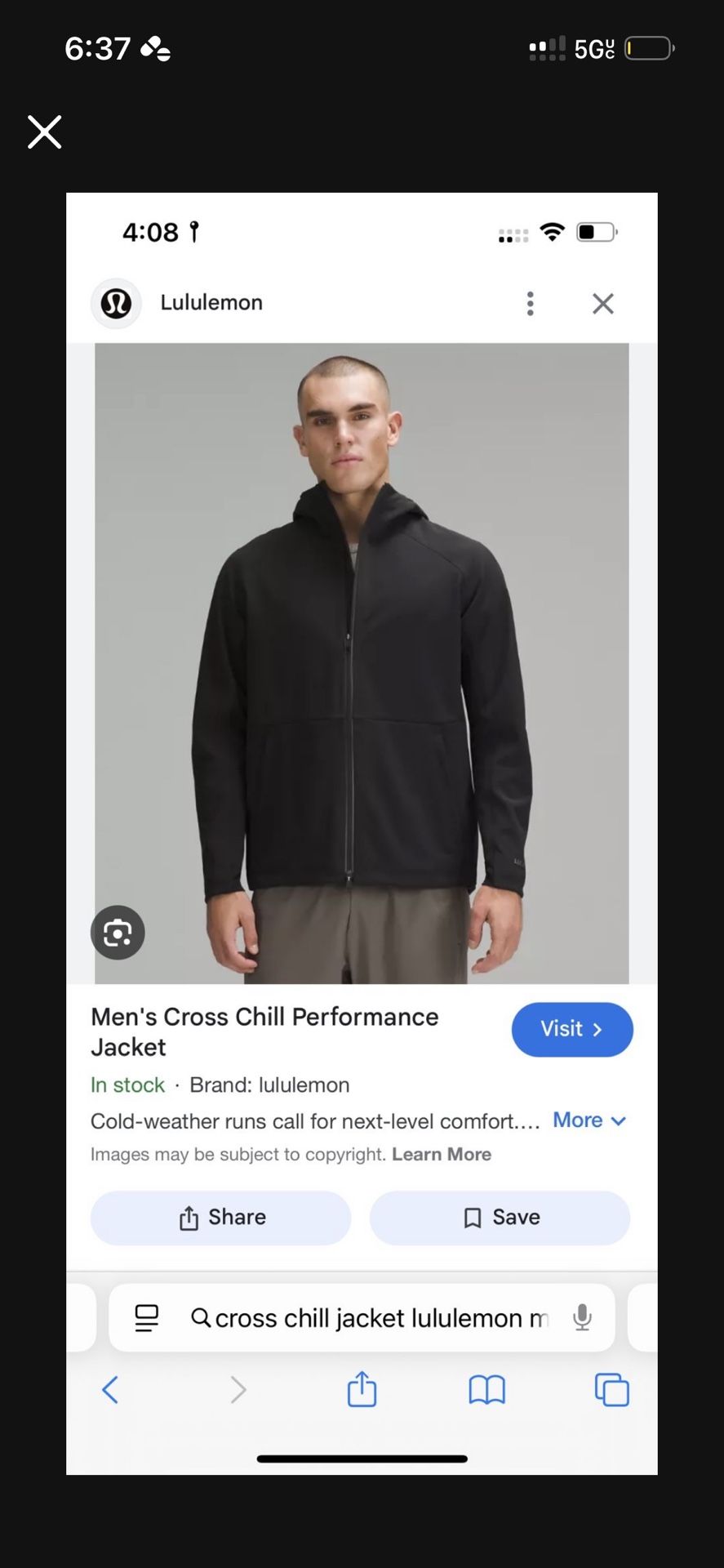Lululemon Cross Chill Jacket Brand New