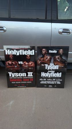 Mike Tyson vs Evander Holyfield Fight Posters
