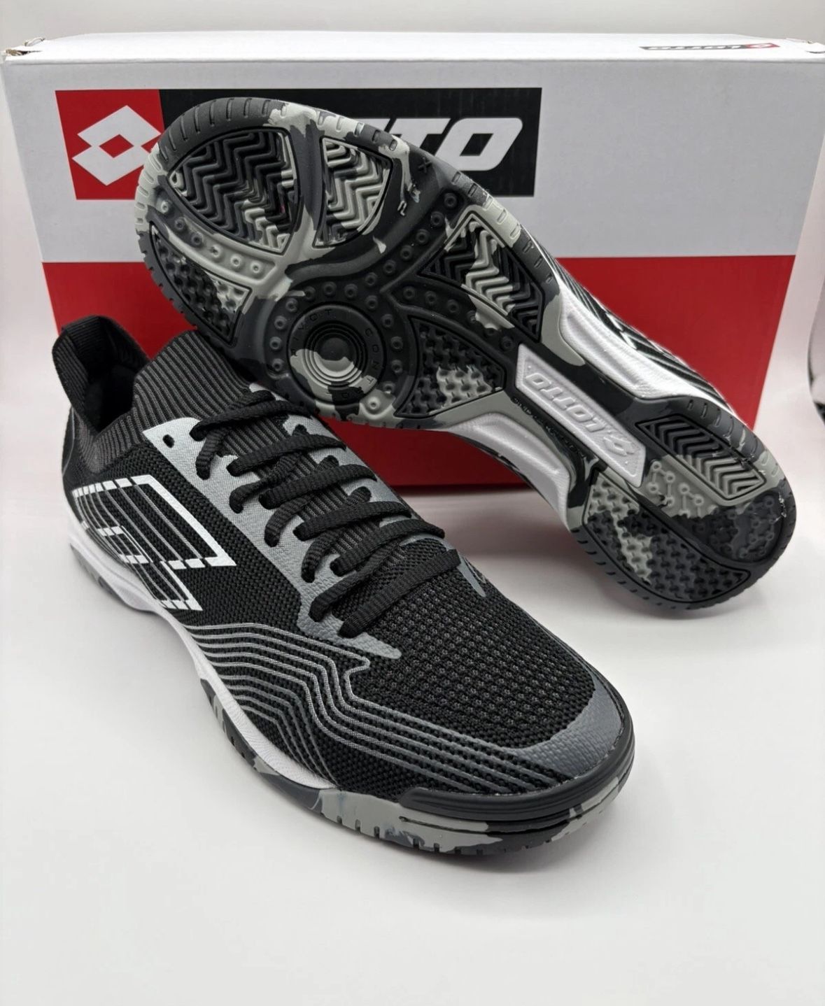 New Lotto Tacto 250 Indoor Futsal Soccer Shoes Mens Size