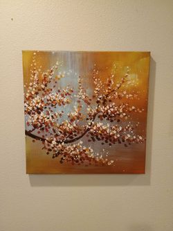 2'x2' spring Bloom style canvas painting