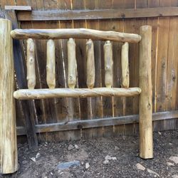 Lodgepole Queen Headboard And Frame