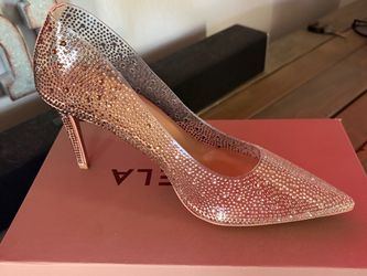Crystal Rhinestone Pointed Toe Stiletto Pump
