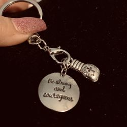 Be Strong And Courageous Keychain