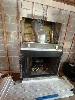 Fireplace wood burning