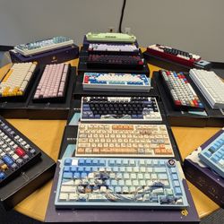 Custom Gaming/Office Keyboards For Sale! Genshin Impact, Gawr Gura, Neon Genesis Evangelion!