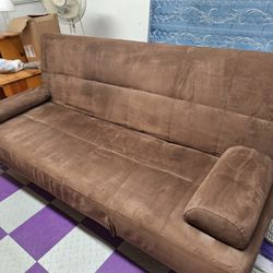 Faux Suede Futon