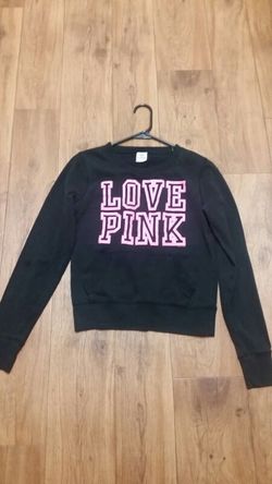 Like new pink black hoodie size x-small