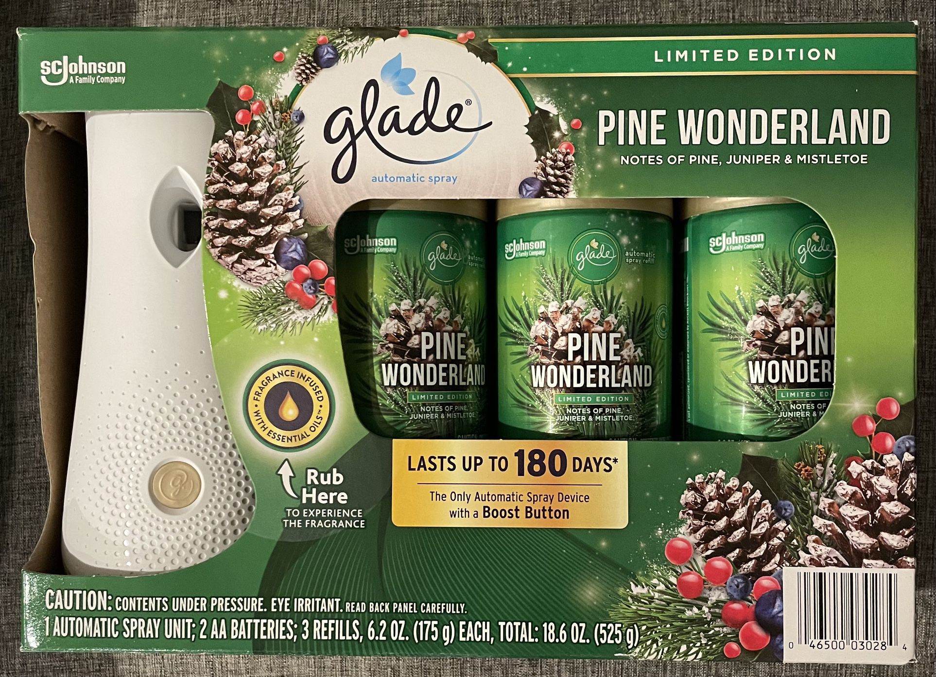 Glade Pine Wonderland Automatic Air Freshener 