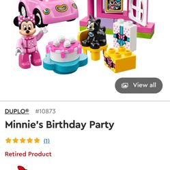 Retired Lego DUPLO Minnie's Birthday Party playset