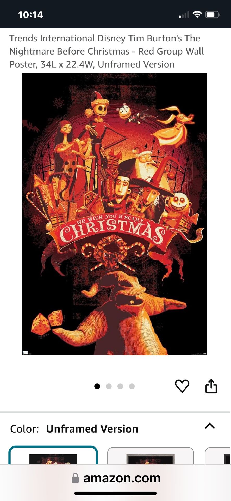 Lot of 11 Trend Posters Disney Nightmare Before Christmas