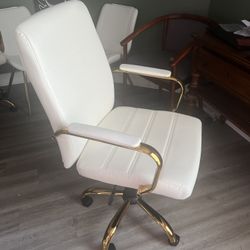 White Leather Office Chair
