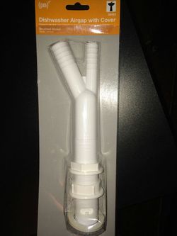 Dishwasher air gap with cover