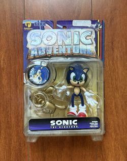 NEW Sonic Adventure Sonic the Hedgehog figure RARE ReSaures 1999 Sega