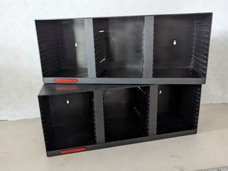 Black Plastic Tower Rack for CD Storage Includes Two