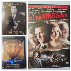 THREE DVD MOVIES - THREE KINDS OF DRAMA, $1.00 EACH