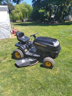 Lawman riding lawn mower