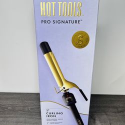 Hot Tools 1" Curling Iron for Beginners | Long-Lasting Results up to 430F