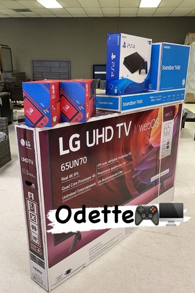 🖥 65” Smart TVs($949) with Nintendo switch , Soundbar or PS4 🎮No credit check🚛39 down🚛by Odette