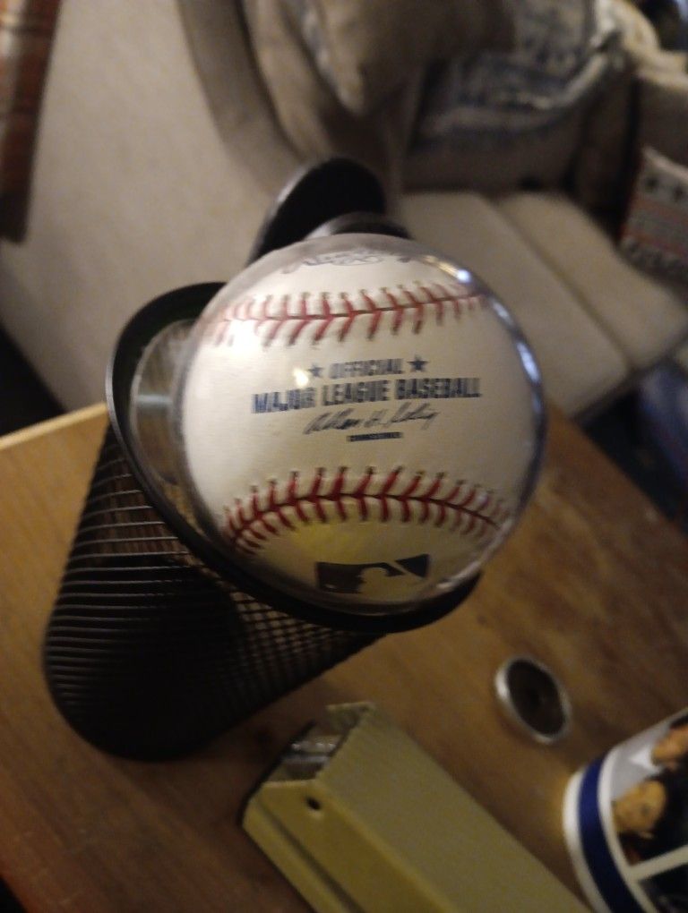 Jime Rice Autographed Baseball.