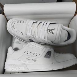 White Calf Louis Vuitton Trainers