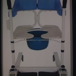 PATIENT TRANFER LIFT COMMODE CHAIR