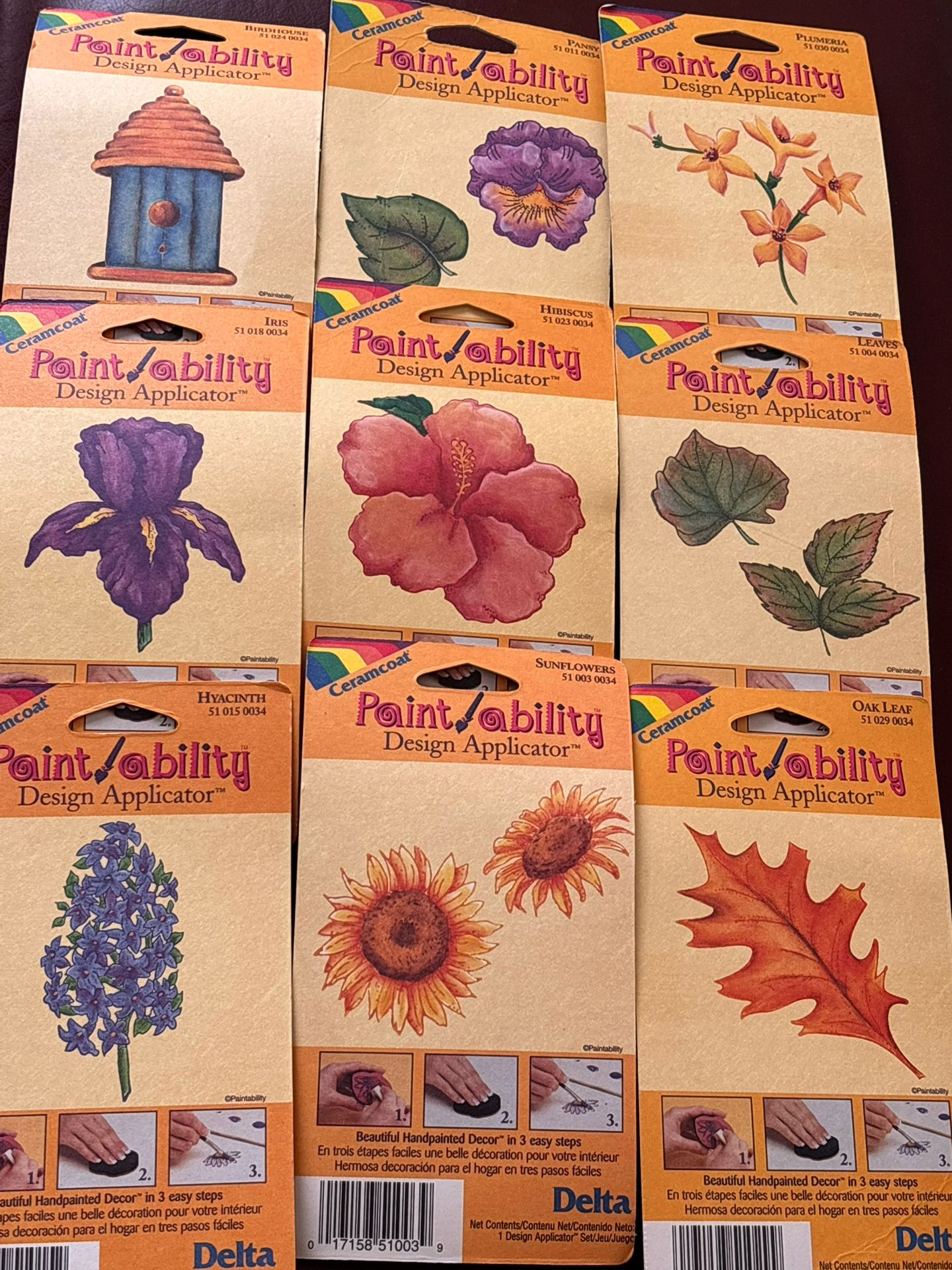 Paint applicator or rubber stamps $1 each