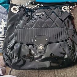 Authentic Coach (Patent Leather) Handbag/ Crossbody