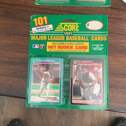 Score 1991 baseball cards