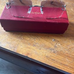 Diamond Cut Double C Platinum Cartier Shades