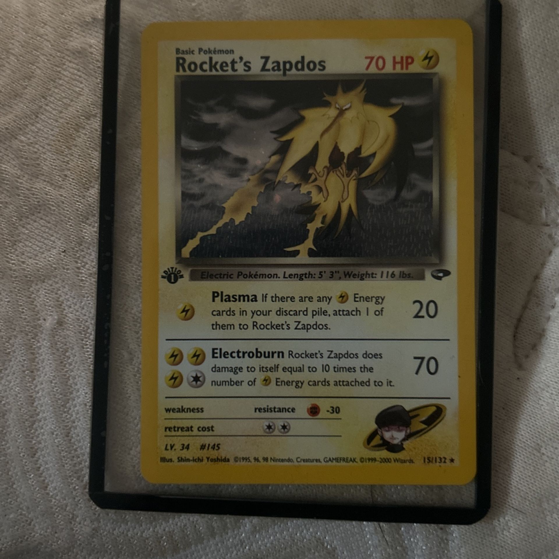 First Edition Rockets Zapdos