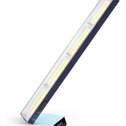 Magnetic Light BAR,15.75-inches 7500mAh 8000 Lumens Rechargeable Portable Lamp Built-in 216-LED Bulbs,with Handy Hook with 2 Magnets Endurance