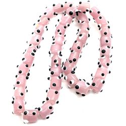 10 Pink Glass Lampwork Beads