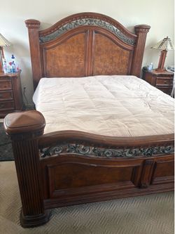 California King Bed with Secret Storage Frame. Mattress included as an option