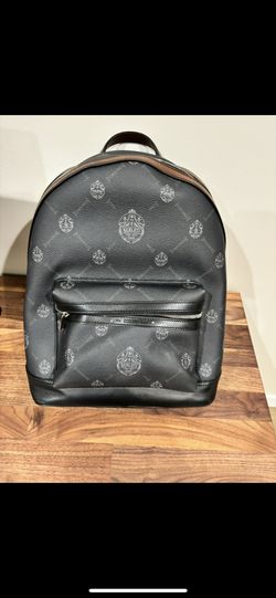 Berluti Leather Canvas Backpack